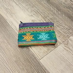Cute little boho change purse from Guatemala